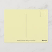 Carte Postale SOCK MONKEY RED BIKINI, AU CARTOON DE PLAGE Drôle (Dos)