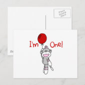 Carte Postale Sock Singe Premier Anniversaire Tshirts et cadeaux (Devant / Derrière)