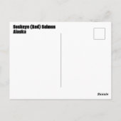 Carte Postale Sockeye Saumon sous-marin (Dos)