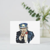 Carte Postale socle (Debout devant)