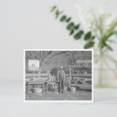 Carte Postale socle cidre et pomme (Debout devant)