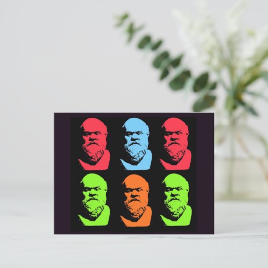 Carte Postale Socrates Collage (Debout devant)