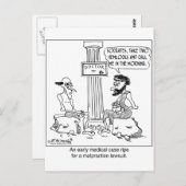 Carte Postale Socrates dépose une plainte pour faute professionn (Devant / Derrière)