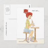Carte Postale Soda Girl (Devant / Derrière)