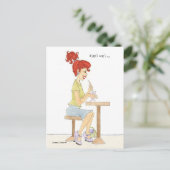 Carte Postale Soda Girl vous a manqué (Debout devant)