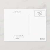 Carte Postale Soda Girl vous a manqué (Dos)