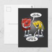 Carte Postale Sodium Chimie Science Joke Chimiste scientifique (Devant / Derrière)