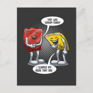 Carte Postale Sodium Chimie Science Joke Chimiste scientifique