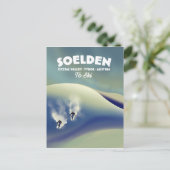 Carte Postale Soelden, vallée de l'Ötztal, Tyrol, Autriche Ski (Debout devant)