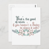 Carte Postale Soeur à partager (Devant / Derrière)