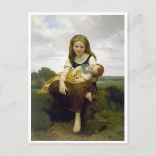 Carte Postale Soeur aînée Bouguereau
