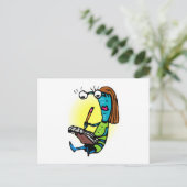 Carte Postale Sœur Alien Écrivant des Notes (Debout devant)