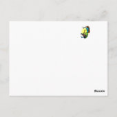 Carte Postale Sœur Alien Écrivant des Notes (Dos)