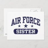 Carte Postale Soeur de la Force aérienne (Devant / Derrière)