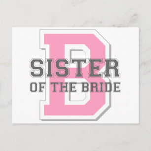 Carte Postale Soeur de la mariée Cheer