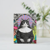 Carte Postale Sœur unique Kitty la nonne chat Collage (Debout devant)