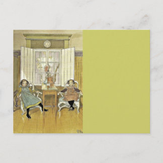 Carte Postale Soeurs Assis dans les chaises