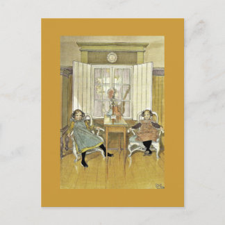Carte Postale Soeurs Assis dans les chaises