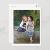 Carte Postale Soeurs, Bouguereau (Devant / Derrière)