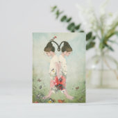 Carte Postale Soeurs, jumeaux, beaux-arts, (Debout devant)