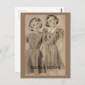 Carte Postale Soeurs tordues (Devant / Derrière)