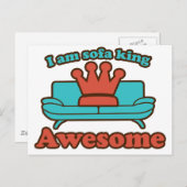 Carte Postale Sofa King Awesome (Devant / Derrière)