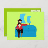 Carte Postale Sofa Pirate (Devant / Derrière)