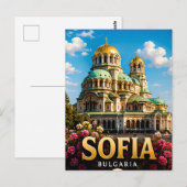 Carte Postale Sofia Bulgarie Capitale Balkan Découverte 📍 (Devant / Derrière)