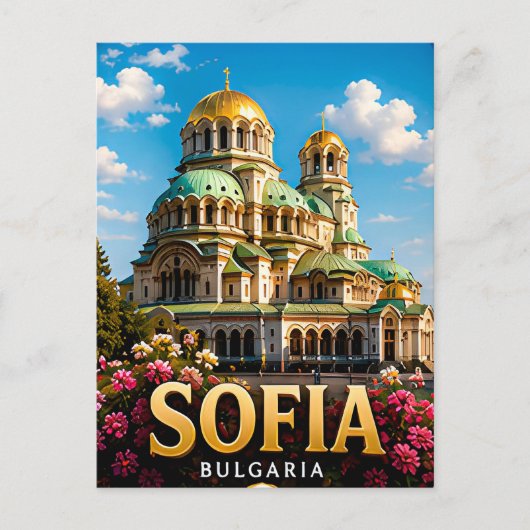 Carte Postale Sofia Bulgarie Capitale Balkan Découverte 📍 (Devant)