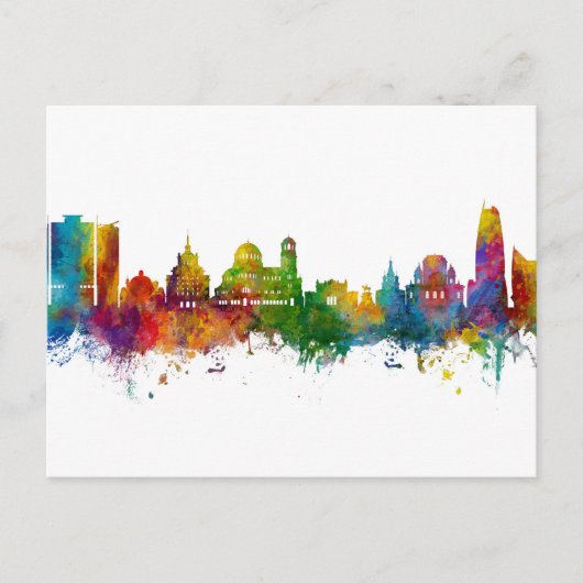 Carte Postale Sofia Bulgarie Skyline (Devant)