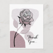 Carte Postale Soft Artistic Lavander Rose Thank You  (Devant)
