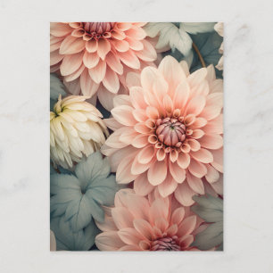Carte Postale soft dahflower head