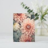 Carte Postale soft dahflower head (Debout devant)
