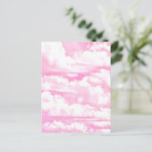 Carte Postale Soft Happy Rose Nuages Décor (Debout devant)