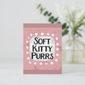 Carte postale Soft Kitty Purts (Debout devant)