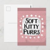 Carte postale Soft Kitty Purts (Devant / Derrière)