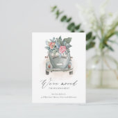 Carte Postale Soft Pastel Aquarelle Florale Voiture Nous avons D (Debout devant)