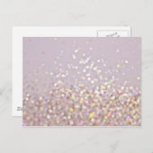 Carte Postale Soft Pastel Bokeh Sparkles (Devant / Derrière)