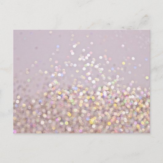 Carte Postale Soft Pastel Bokeh Sparkles (Devant)