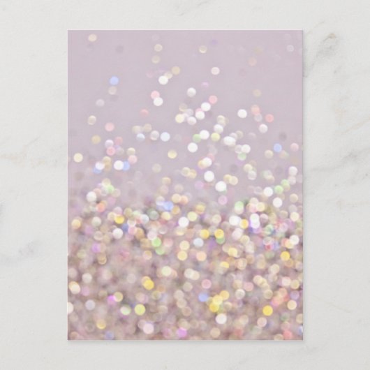 Carte Postale Soft Pastel Bokeh Sparkles (Devant)