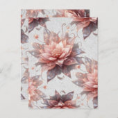 Carte Postale Soft Pastel Floral Postcard – Elegant Botanical  (Devant / Derrière)