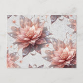 Carte Postale Soft Pastel Floral Postcard – Elegant Botanical  (Dos)