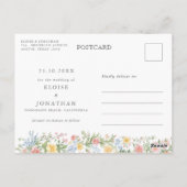 Carte Postale Soft Pastel Ornate Spring Garden Enregistrer la da (Dos)