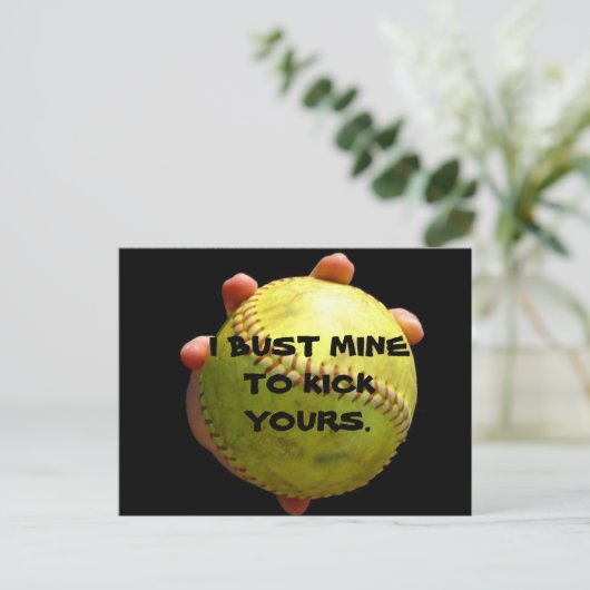 Carte postale Softball (Debout devant)