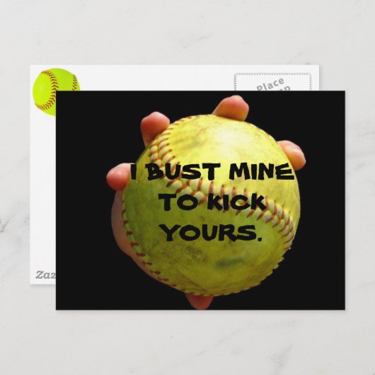 Carte postale Softball (Devant / Derrière)