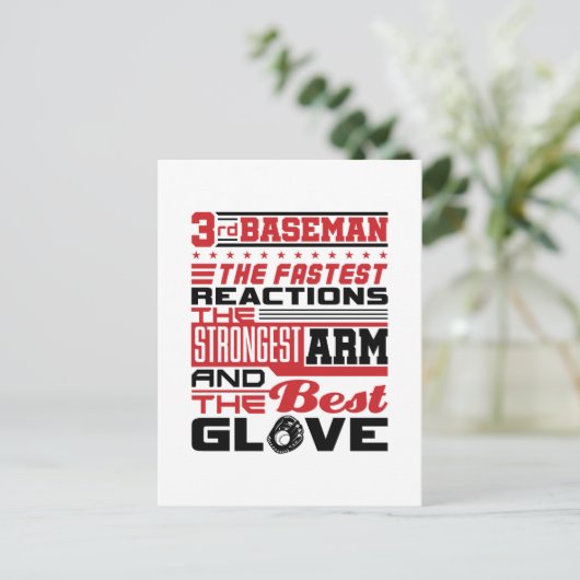 Carte Postale Softball 3e Baseman 3e Base (Debout devant)