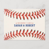 Carte Postale Softball de baseball Le mariage parfait accrocher (Devant)
