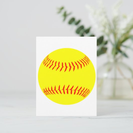 Carte Postale Softball de Customized (Debout devant)