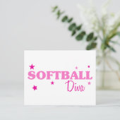 Carte Postale Softball Diva (Debout devant)