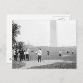 Carte Postale Softball féminin, 1919 (Devant / Derrière)